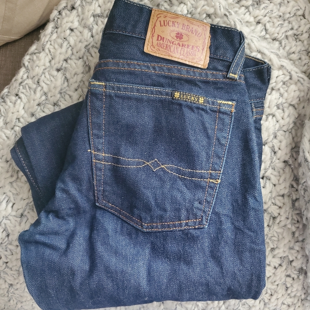 Vintage 2000s Y2K SZ 2 Lucky Brand USA Dungarees Low Rise Flare Women’s Jeans